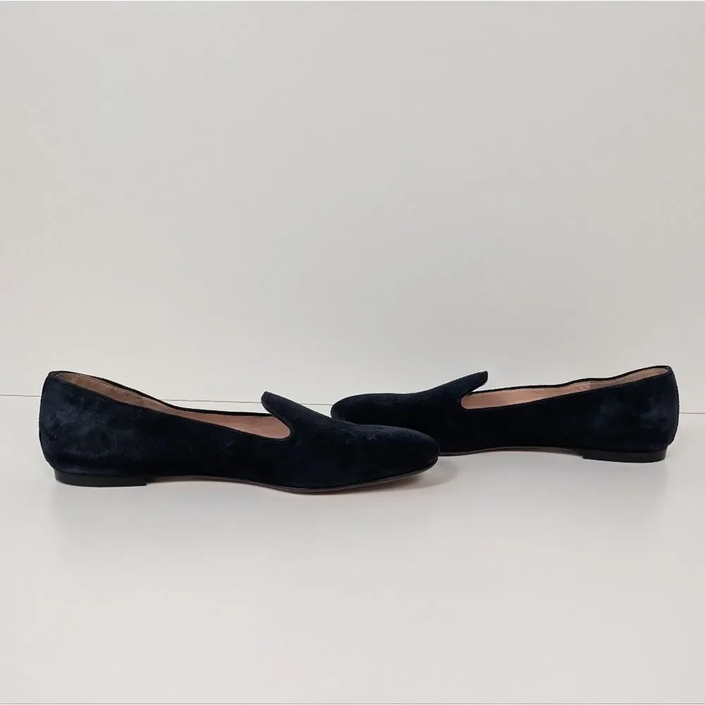 J. Crew Blue Suede Loafers Women's 7.5